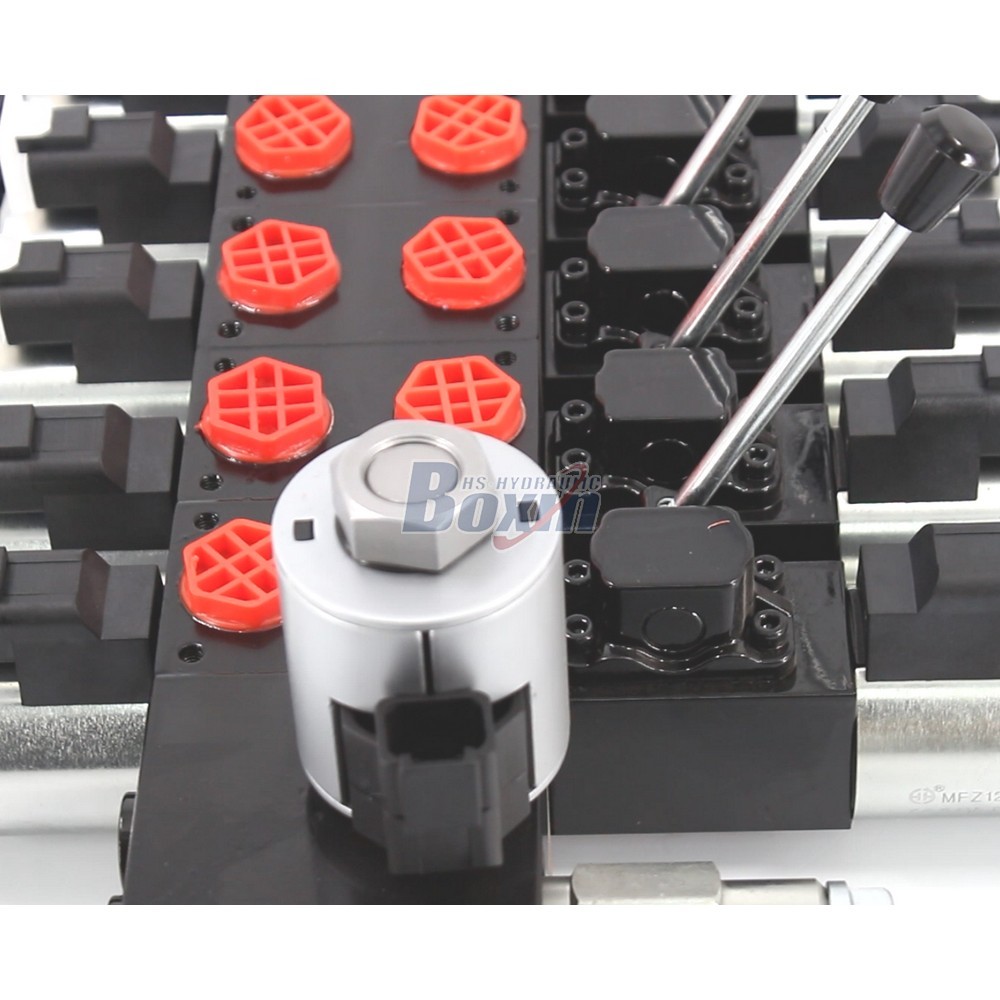 China Factory DCV56 Solenoid 5 Spool Sectional Directional Valve Supply detail image